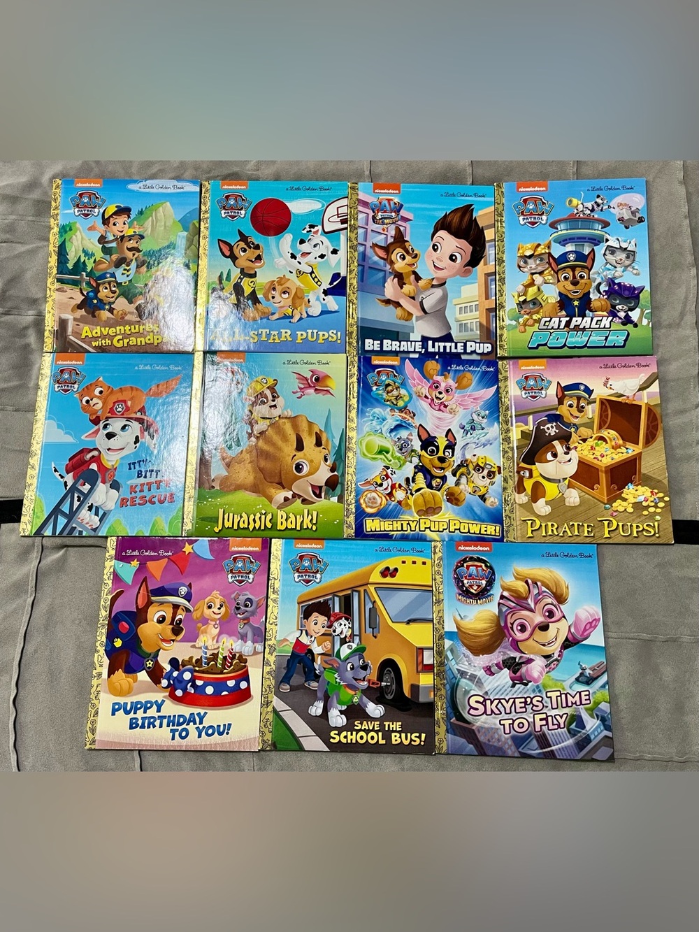 Set of 11 PAW Patrol Little Golden Books - EXCELLENT CONDITION
